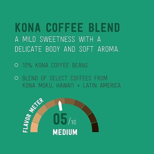 Happy Belly an Amazon Brand -Medium Roast Coffee Pods, Kona Blend, Compatible with Keurig 2.0 K-Cup Brewers, 100 Count thumbnail 3