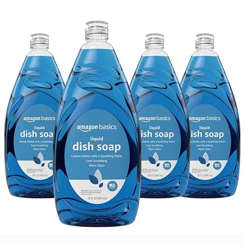 Amazon Basics Dish Soap, Fresh Scent, 30 fl oz, Pack of 4 - 30 Fl Oz (Pack of 4) - Image 1