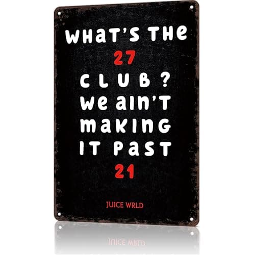 Juice Wrld tin sign - Image 1