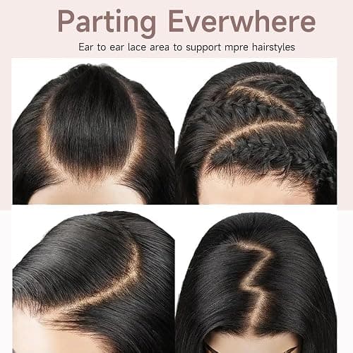 GBUN 24 Inch 13x6 HD Lace Front Wigs Human Hair Body Wave Lace Front Wigs Human Hair Pre Plucked 200% Density Transparent Lace Frontal Wigs Human Hair Lace Front Wigs Baby Hair Wig for Women - 24 Inch - 13x6 Lace Front Wigs Human Hair thumbnail 2