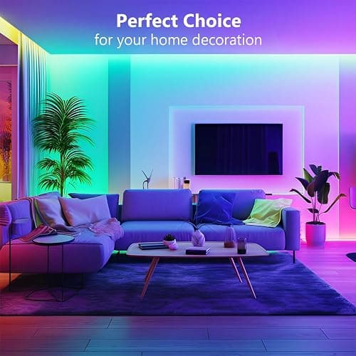 Led Strip Light, 10m Led Lights, Cuttable Led Light Strips with Smart App Control Remote, Music Sync Colour Changing RGB Led Strip Lights for Room Decoration - 10M thumbnail 7