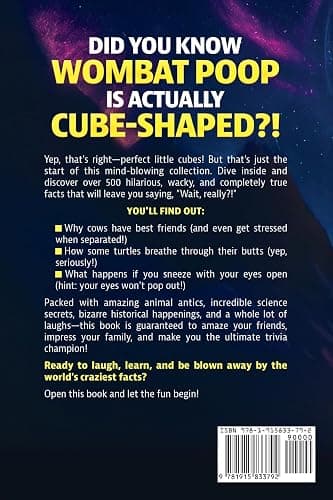 Wombat Poop Is Cube Shaped: And 500+ Other Crazy but True Facts That Will Blow Your Mind (and Impress Your Friends) thumbnail 2