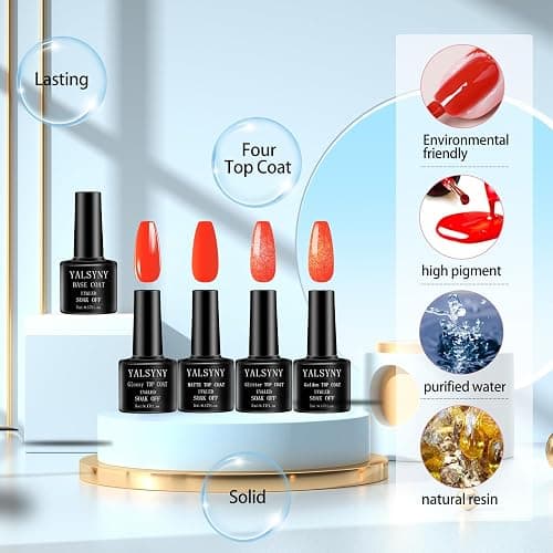 YALSYNY NAIL POLISH KIT with U V Lamp and Drill Starter Kit 36 Colors Gel Nail Polish Nail Art Gel Manicure Kit thumbnail 3
