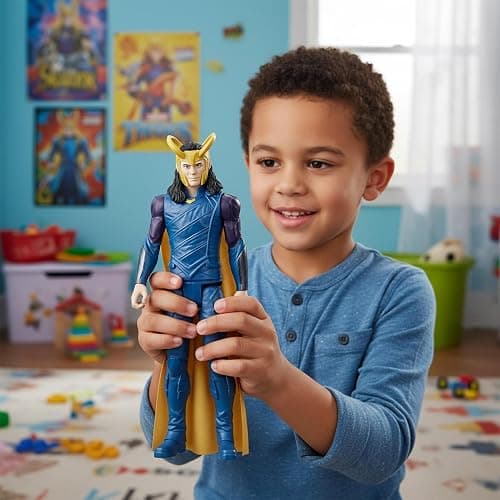 Avengers Marvel Titan Hero Series Collectible 12-Inch Loki Action Figure, Toy for Ages 4 and Up thumbnail 2