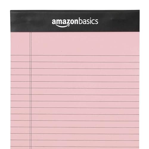 Amazon Basics Narrow Ruled 5-Inch by 8-Inch Lined Writing Note Pads, 6 Count (50 Sheet Pads), Multicolor thumbnail 5