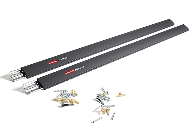 Rubbermaid FastTrack 48" Wall Rail 2-Pack