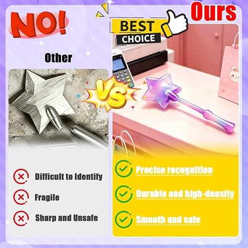 OISHE Credit Card Wand Tap to Pay Wand Magic Wand Credit Card Holder | 3D Printed Contactless Payment Card Holder, Easy NFC Checkout, For Debit & Credit Cards, Tap to Pay Accessory-Blue & Purple thumbnail 4