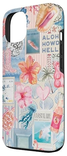 Beachy Blue Coquette Coastal Collage Preppy Cute Aesthetic Case for iPhone 13 thumbnail 2