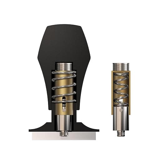 Normcore V4 Coffee Tamper 53.3mm - Spring-Loaded Tamper - Barista Espresso Tamper with 15lb / 25lb / 30lbs Replacement Springs - Anodized Aluminum Handle and Stand - Flat Base, Black thumbnail 7