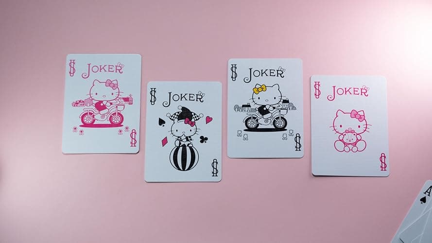 Bicycle Hello Kitty Playing Cards, Black & Pink, 1 Deck thumbnail 7