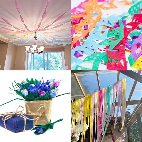 Pastel Birthday Party Decorations Pastel Crepe Paper Streamers 8 Rolls Pastel Color Party Streamers for Birthday Party Wedding Decorations thumbnail 6