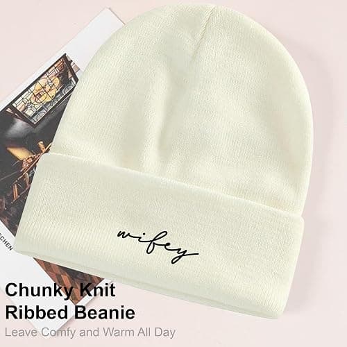 GroomBrideGifts Mr and Mrs Beanies, Wedding Gifts for Couples, His and Hers Engagement Gift, Honeymoon Travel Essentials thumbnail 2