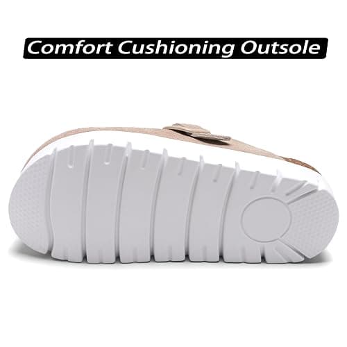 VLUUKUPFASIN Genuine Suede Clogs for Women Platform Shoes，Leather Comfort Potato Shoes Chunky with Arch Support, Casual Trendy Shoes Mules for Women thumbnail 6