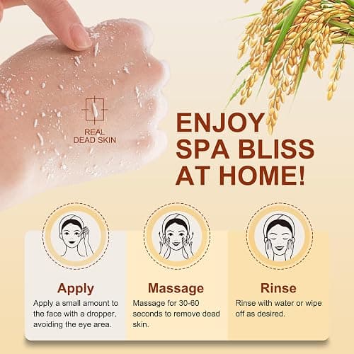 Peel Shot Glow Rice Ampoule Duo – White and Black Rice Exfoliating Ampoules, Pore Minimizing Gentle Peel, Deep Hydration - Christmas Gifts for All Skin thumbnail 5