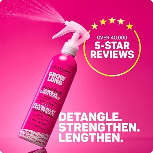 Marc Anthony Leave-In Hair Conditioner Spray for Long & Detangled Hair, Grow Long - Moisturizing & Deep Conditioning Detangler Spray with Biotin For Split Ends, Breakage & Reduces Frizz thumbnail 2