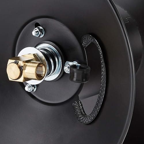 Amazon Basics Retractable Air Hose Reel - Fits 3/8-Inch × 50-Feet Air Compressor Hoses, Hoses Excluded, Not for Water/Pressure Washers, 300PSI, Black - Without Hose thumbnail 2