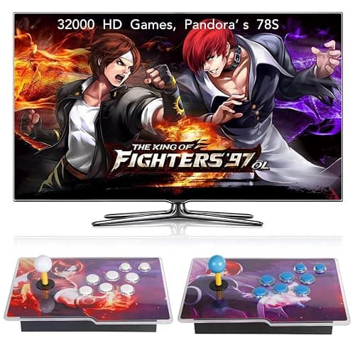 FVBADE [32000 Game in 1] 78S Pandora Box Retro Games Arcade Game Console with Two Separate Host for PC & Projector & TV 3D Games 1-4 Players Category Favorite List Save/Search/Hide/Pause/Delete - Image 1