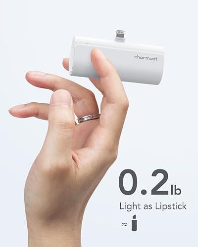 charmast Small Portable Charger for iPhone, Ultra-Compact 20W PD Fast Charging Power Bank 5000mAh, Mini Battery Pack for iPhone 14/14 Pro Max/13/13 Pro Max/12/12 Pro Max/11/XR/X/8/7/6 etc thumbnail 5