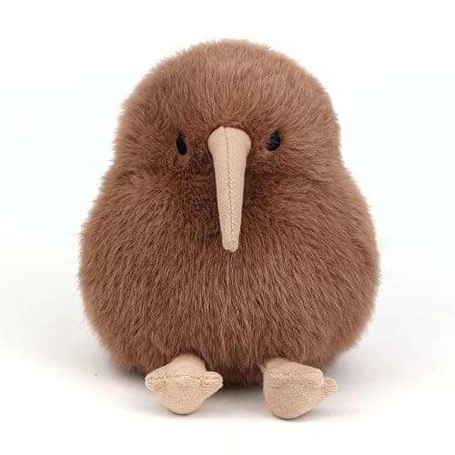 ABEARCAR Kiwi Plush Bird Stuffed Animal Little Kiwi Stuffed Plush Toy - Realistic 4.5 inch Kiwi Plushie Christmas Birthday Valentine's Day Gift for Kids Girlfrends thumbnail 4
