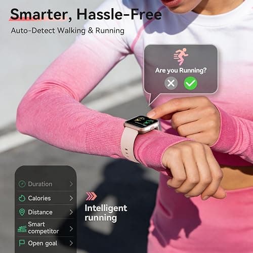 Smart Watches for Women, 1.85" HD Alexa Smart Watch for Android Phones & iPhones with Calls/Messages/Reminders, 3ATM 120+ Sport Modes Fitness Tracker Watch for Women with Heart Rate/Sleep/SpO2 Monitor thumbnail 4