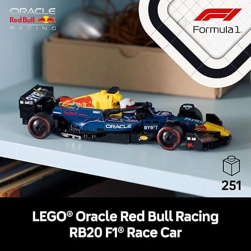 LEGO Speed Champions Oracle Red Bull Racing RB20 F1 Race Car Model Kits - Building Set for Adults, Ages 18+ with Realistic Features - Red Bull DIY Crafts for Display - Gift Idea for F1 Fans - 77243 thumbnail 2