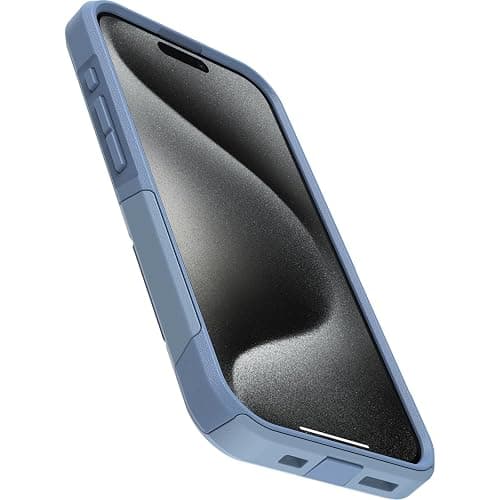 OtterBox iPhone 15 Pro (Only) Commuter Series Case - Crisp Denim (Blue), Slim & Tough, Pocket-Friendly, with Port Protection thumbnail 3