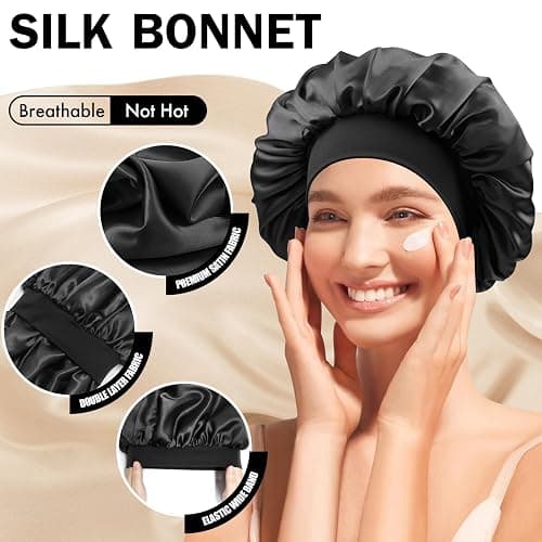 silk bonnet balck thumbnail 3