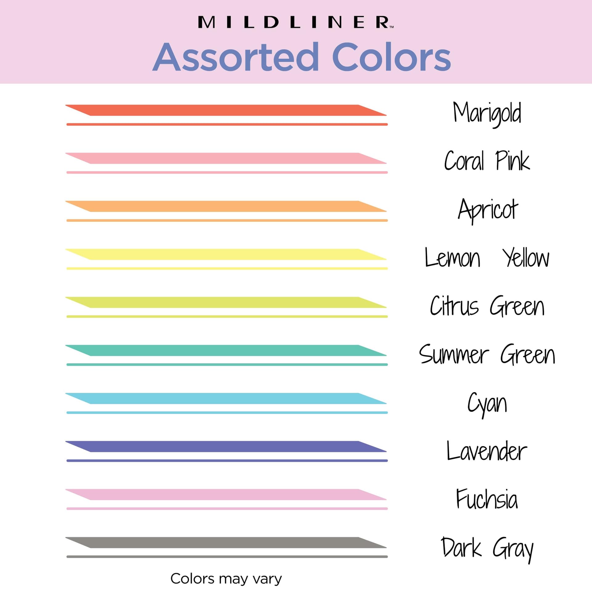 Zebra - Bolígrafo Mildliner, iluminador de doble punta, puntas anchas y finas, colores refrescantes y agradables, 10 unidades thumbnail 3