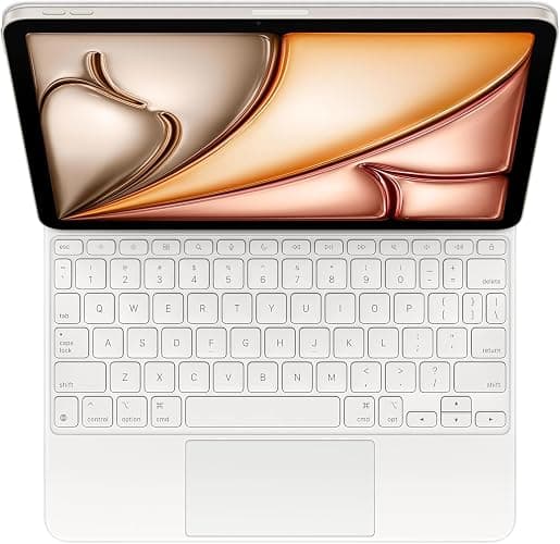Apple iPad Magic Keyboard Case for iPad Air 11-inch (QWERTY English) White (Renewed) thumbnail 2