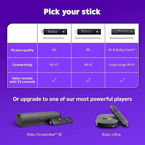 Roku Streaming Stick HD 2025 — HD Streaming Device for TV with Roku Voice Remote, Free & Live TV thumbnail 11