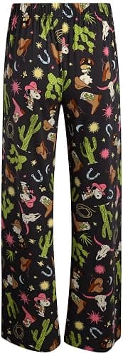 COCO BRANDS Womens Pajama Pants - Peanuts Snoopy Soft Stretch Sleepwear Bottoms - Comfy Fun Pajamas for Women (Sizes: XS-XL) thumbnail 6