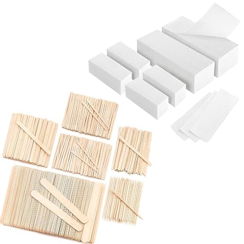 600-Count 2 Size Wax Strips & 6 Style 500 Pcs Wax Sticks - Image 1
