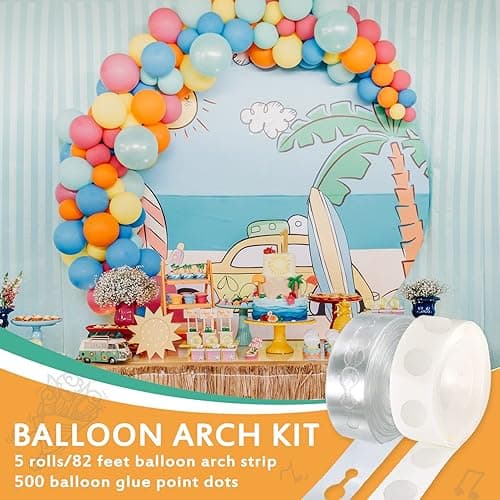 Balloon Arch Kit, 82ft Easy DIY Balloon Decorating Garland Strip and 500Pcs Glue Point Dots Tape for Balloon Arch, Decorations Making thumbnail 2