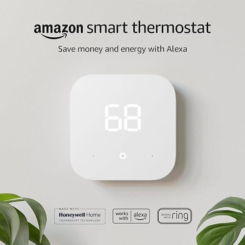 Amazon Smart Thermostat – Save money and energy - Works with Alexa and Ring - C-wire required - Thermostat only - Thermostat only thumbnail 6
