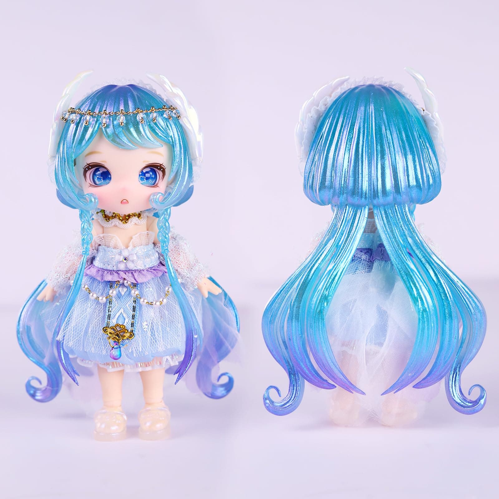 ICY Fortune Days 13cm bjd Doll - Anime Style Doll Set, Perfect for Gifts, Decorations, DIY Exercise, Collections, Girl Dolls 8+(Aquarius) thumbnail 5