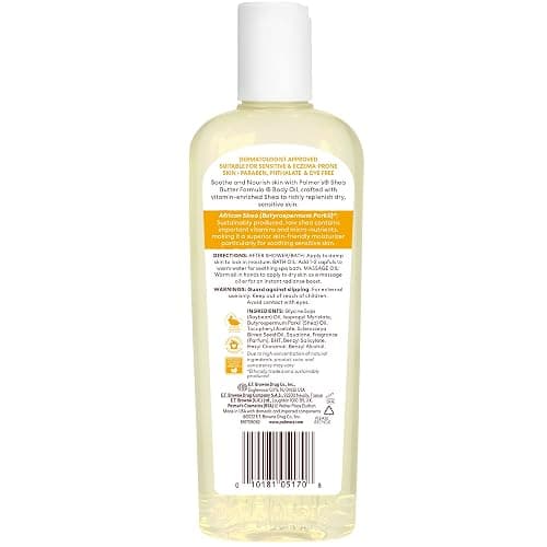 Palmer's Shea Formula Raw Shea Body Oil with Vitamin E, Deep Body Moisturizer to Soothe & Nourish Dry, Sensitive & Eczema-Prone Skin, 8.5 oz thumbnail 2