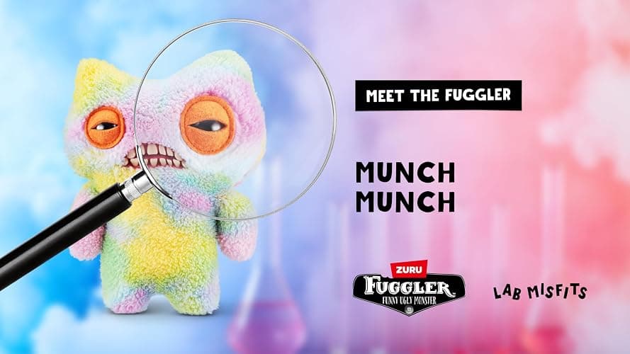 Fuggler Laboratory Misfits by ZURU Funny Ugly Monster, Plush, Collectible, Silly, Toy (Munch Munch) thumbnail 7