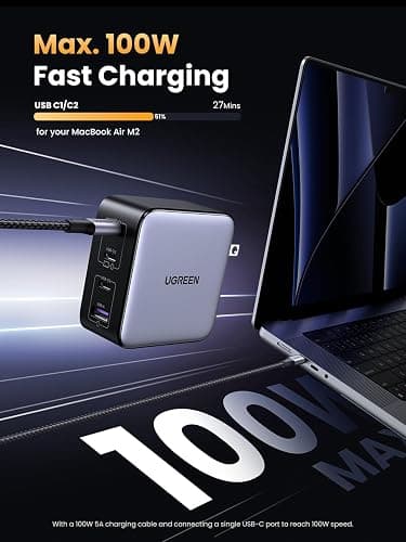 UGREEN Nexode 100W GaN USB Charger thumbnail 2