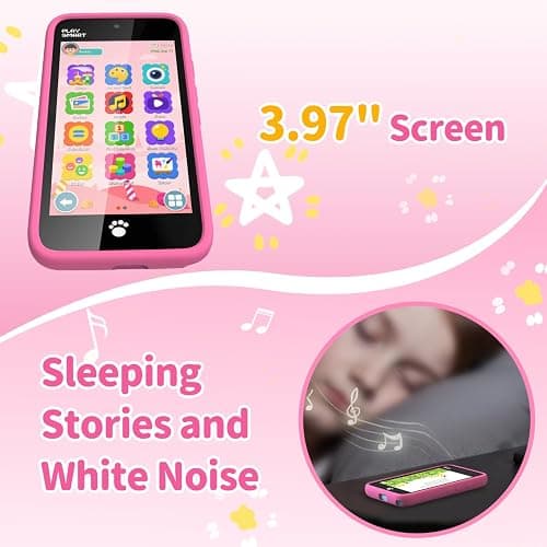 MOMILLA Kids Smart Phone with Dual Camera, 3.97" Touchscreen, 200+ Educational Games, Learning Toys with Parental Control for Ages 3-12, No SIM Birthday Gifts thumbnail 5