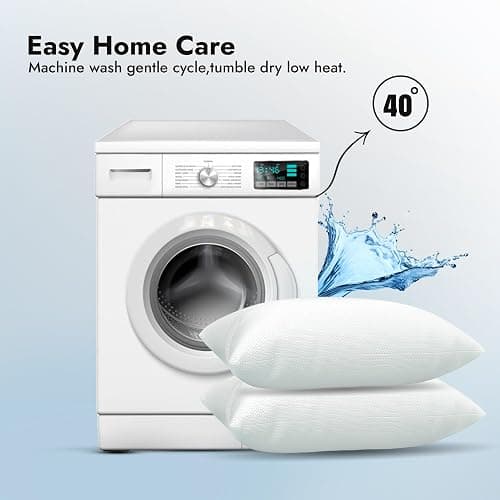 Adam Home Premium Pillows 4 Pack Hotel Quality with Breathable Cover – Bouncy Side Sleeper Pillow for Neck and Shoulder Pain – Quick Rebound & Dust Proof Hotel Pillows, Made in UK, (48x74 cm) thumbnail 7
