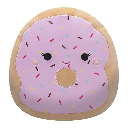 Squishmallows Original 14-Inch Dabria Pink Donut with Sprinkles - Official Jazwares Large Plush - Image 1