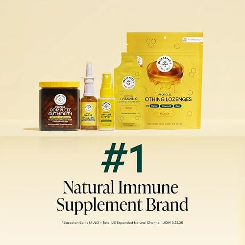 BEEKEEPER'S NATURALS Kids Propolis Throat Spray, 1.0 oz, Pack of 1｜Natural Immune Support & Sore Throat Relief, Has Antioxidants, Gluten-Free thumbnail 5