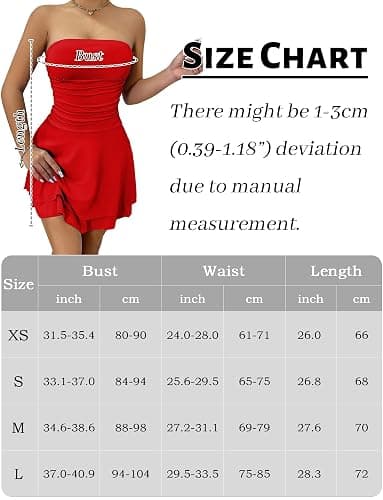 AIEOE Cocktail Party Robe Dos Nu Femme Sexy Elegant Court Robes avec Ourlet Volanté sans Manches Curvy Sexy Summer Club Taille XS-L thumbnail 6