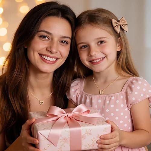 MONOOC Cat Gifts for Girls - Tiny Cat Initial Necklace for Teen Girls Kid | Gift Box Packaging, 14k-Gold-Plated, Cat Themed Gifts for Cat Lovers, Kids Jewelry for Girls, Birthday Gifts for Girl Kids thumbnail 5