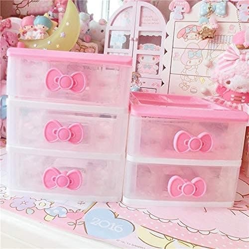 PEXIZUAN Kawaii Desk Organizer - 2/3/4 Layers, Room Decor & Accessories thumbnail 4