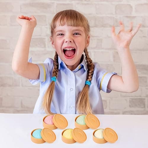 MEIEST 5 PCS Colorful Dumpling Stress Balls Fidget Sensory Toy,Squeeze Dough Ball Stress Relief Hand Toy,Bun with Food Steamer Stretchy Desk Toys thumbnail 7