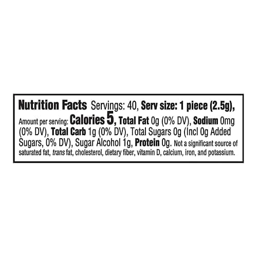 Trident Vibes SOUR PATCH KIDS Blue Raspberry Sugar-Free Chewing Gum, 40 Piece Bottle thumbnail 2