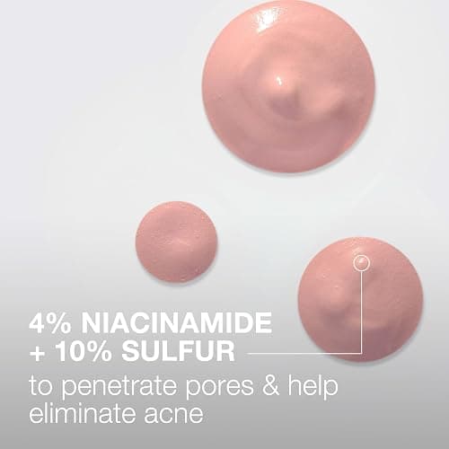 Neutrogena Stubborn Acne Spot Drying Lotion, Fragrance-Free Sulfur Acne Treatment Clears Acne By Drying Up & Shrinking Pimples, Paraben- & Oil-Free, 10% Sulfur & 4% Niacinamide, 1.0 fl. oz thumbnail 3