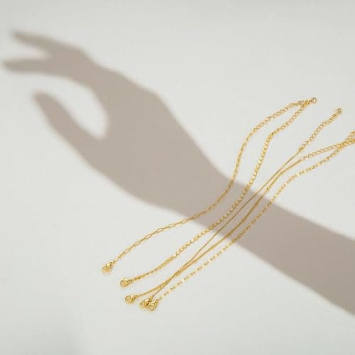 MBW Gold Bracelets for Women Trendy, Dainty 14K Gold Plated Bracelet Stack Beaded Chain Bracelet Set Thin Small Cute Paperclip Bracelets Fashion Waterproof Jewelry Gift Gold Accessories for Women thumbnail 6