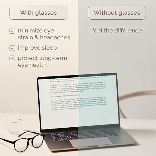 IBOANN Chic & Comfy Blue Light Glasses for Women - 3-Pack Round Frames, Screen-Ready Style with UV Protection Coating thumbnail 3
